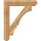 Ekena Millwork Balboa Craftsman Rough Sawn Bracket w/ Offset Brace, Western Red Cedar, 8"W x 36"D x 44"H BKT0806X36X44BOA04RWR - alternate 2